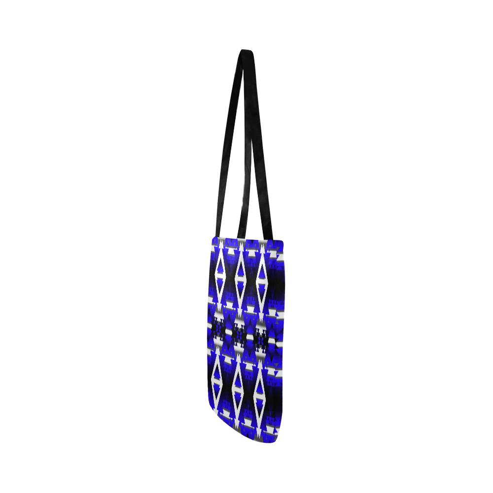 Blue Winter Camp Reusable Shopping Bag Model 1660 (Two sides) Shopping Tote Bag (1660) e-joyer