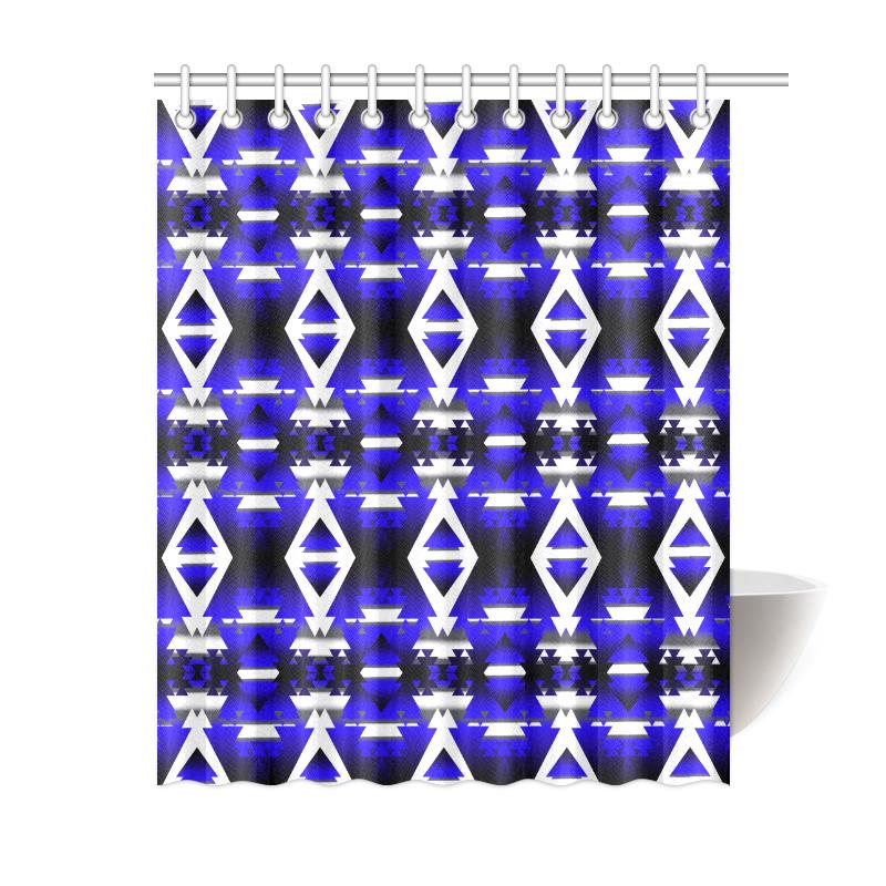 Blue Winter Camp Shower Curtain 60"x72" Shower Curtain 60"x72" e-joyer