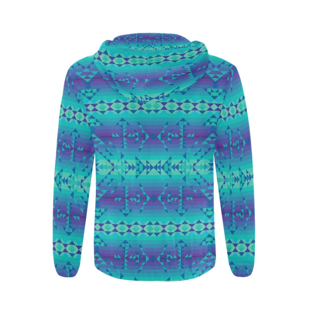Borealis All Over Print Full Zip Hoodie for Men (Model H14) hoodie e-joyer
