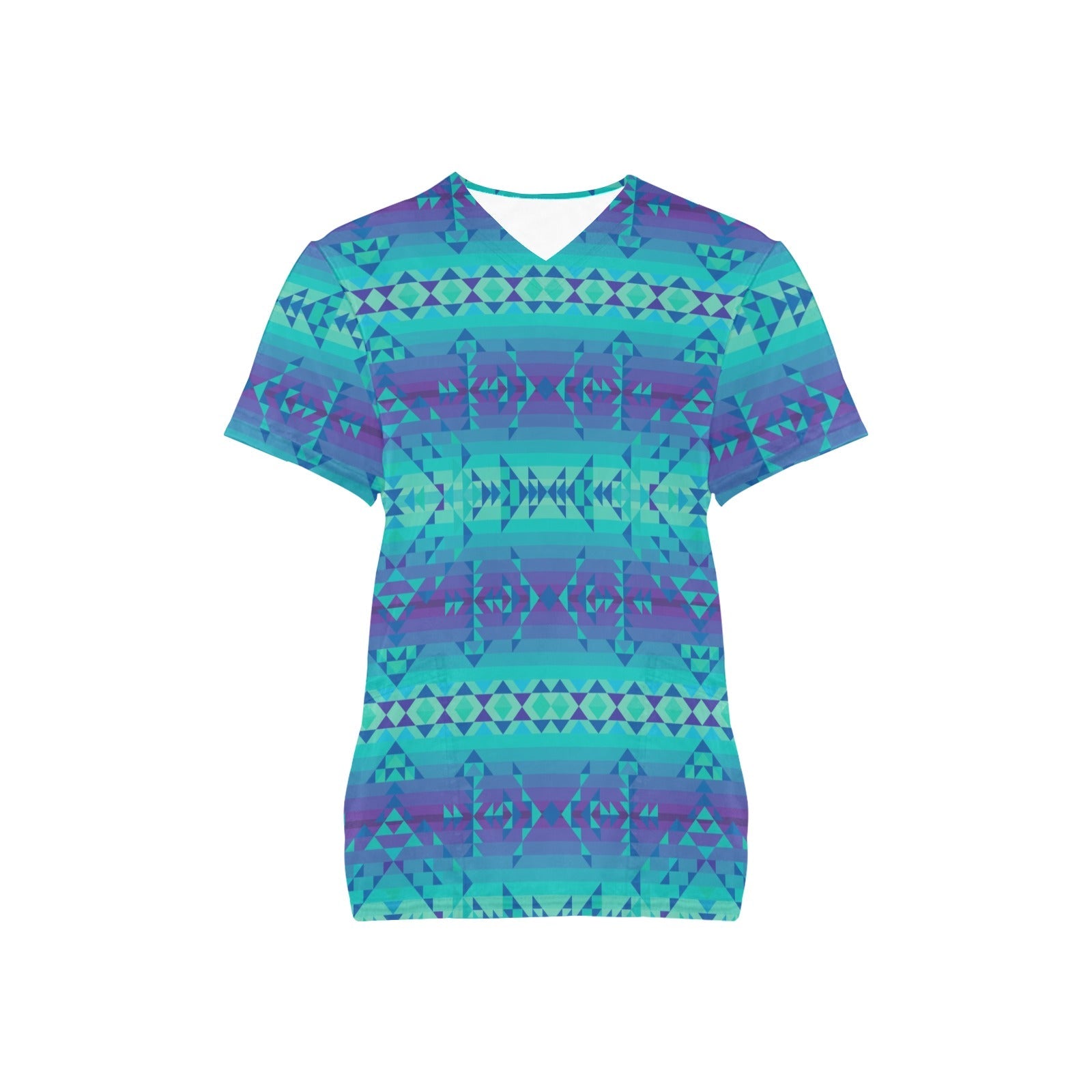Borealis All Over Print Scrub Top Scrub Top e-joyer
