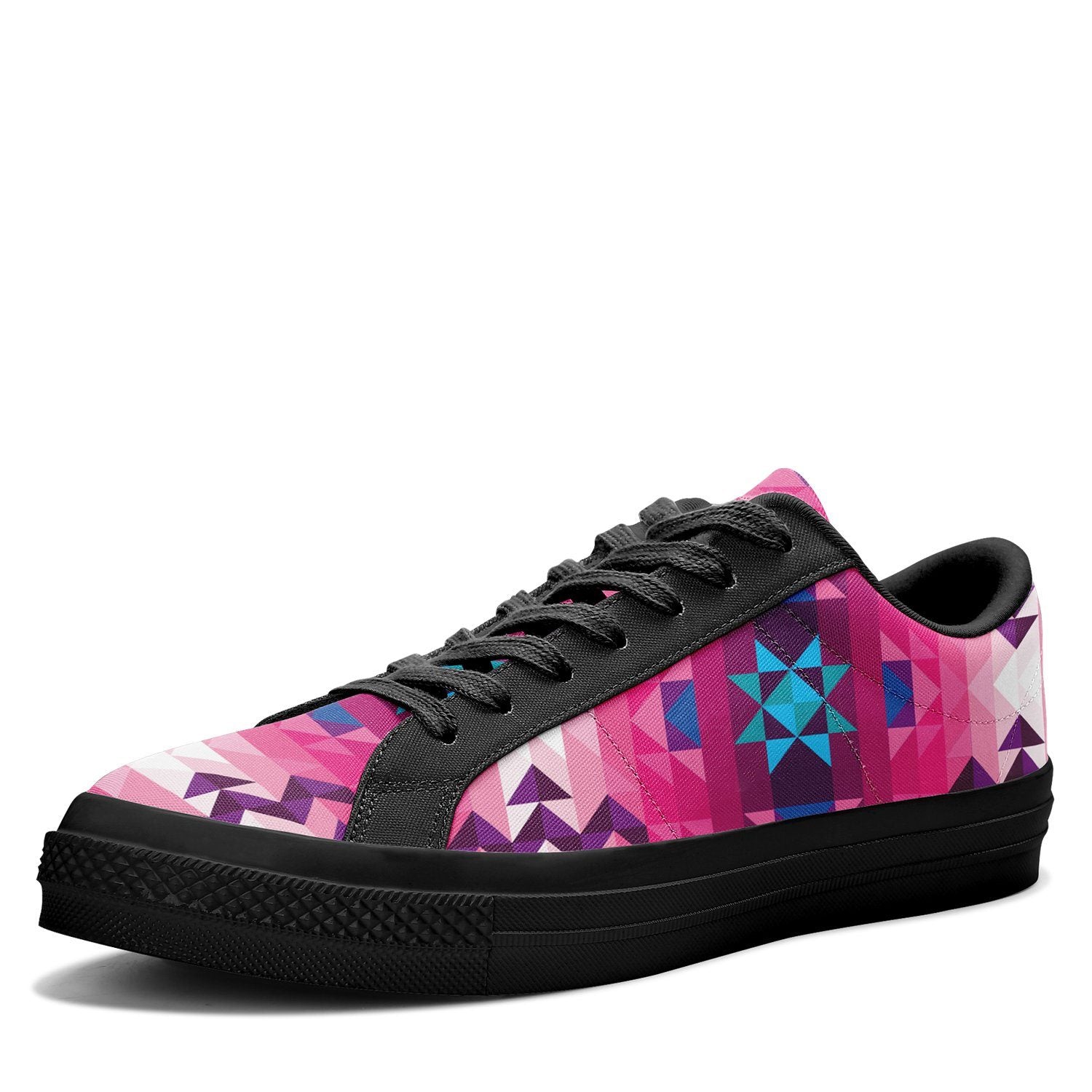 Bright Wave Aapisi Low Top Canvas Shoes Black Sole aapisi Herman