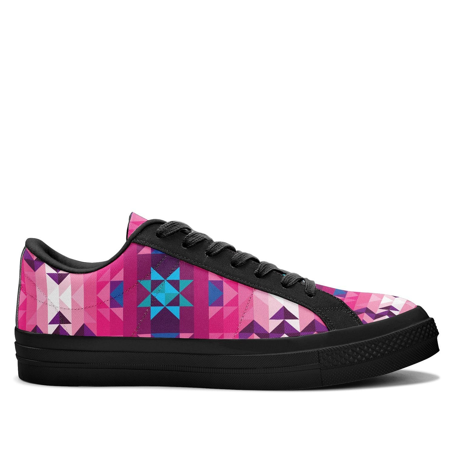 Bright Wave Aapisi Low Top Canvas Shoes Black Sole aapisi Herman