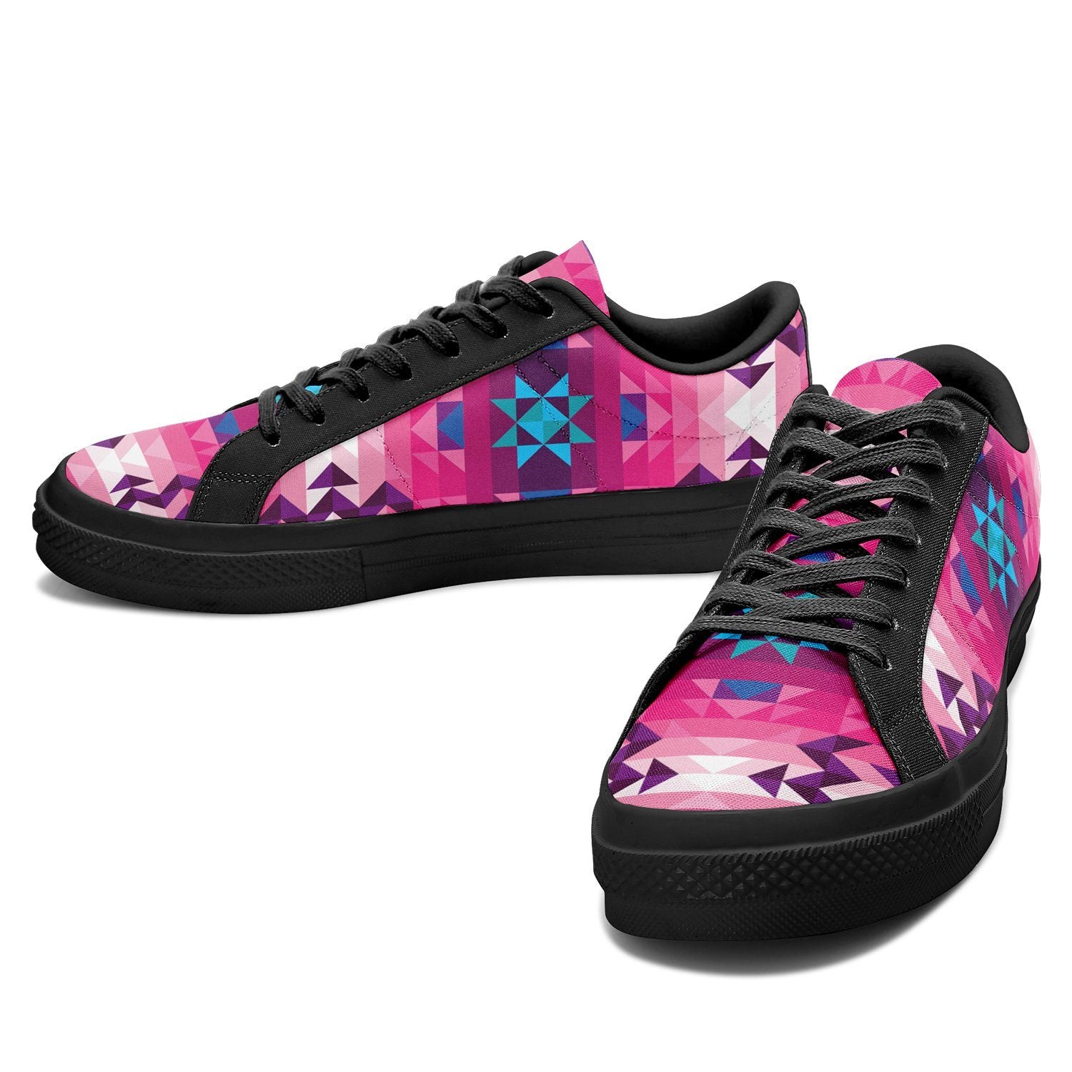 Bright Wave Aapisi Low Top Canvas Shoes Black Sole aapisi Herman