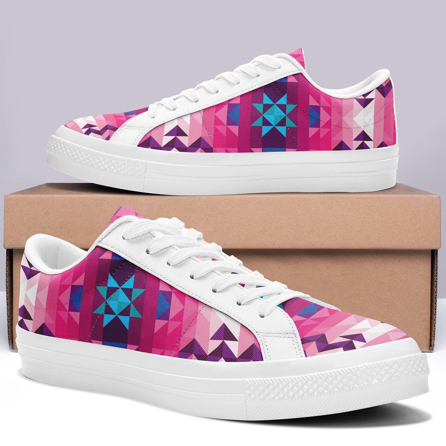 Bright Wave Aapisi Low Top Canvas Shoes White Sole aapisi Herman