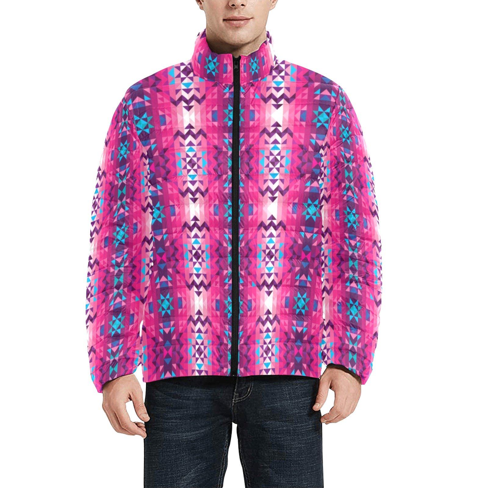 Bright Wave Unisex Stand Collar Padded Jacket Men's Stand Collar Padded Jacket (H41) e-joyer