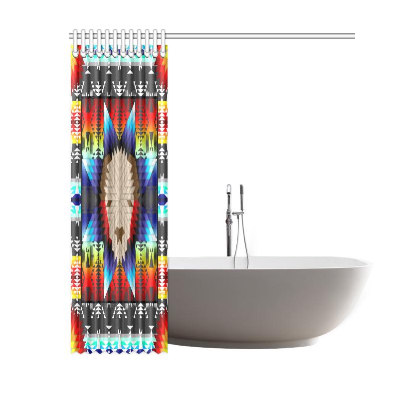 Buffalo Head Star Shower Curtain 60"x72" Shower Curtain 60"x72" e-joyer