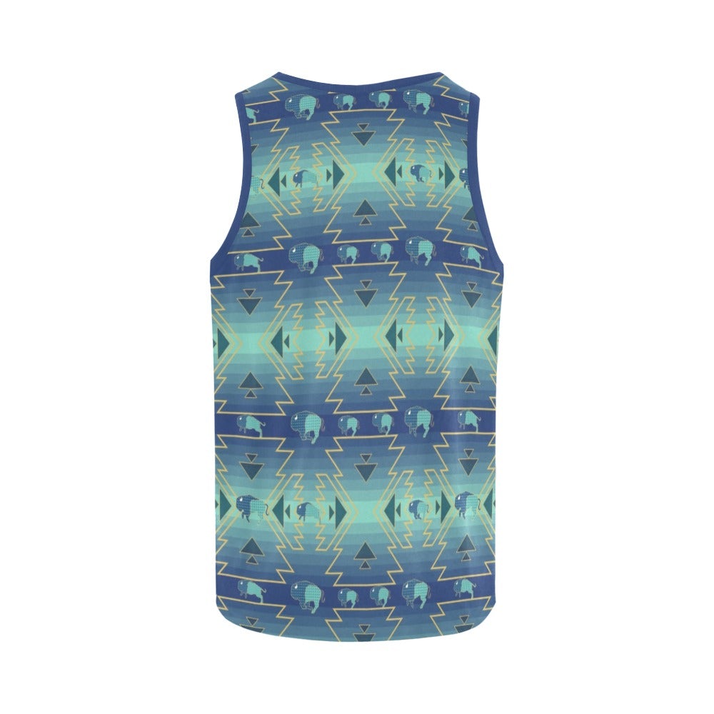 Buffalo Run All Over Print Tank Top for Women (Model T43) All Over Print Tank Top for Women (T43) e-joyer