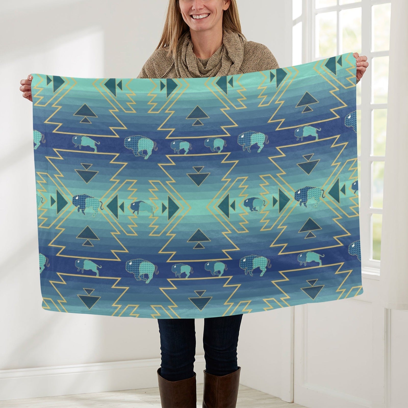 Buffalo Run Baby Blanket 30"x40" Baby Blanket 30"x40" e-joyer