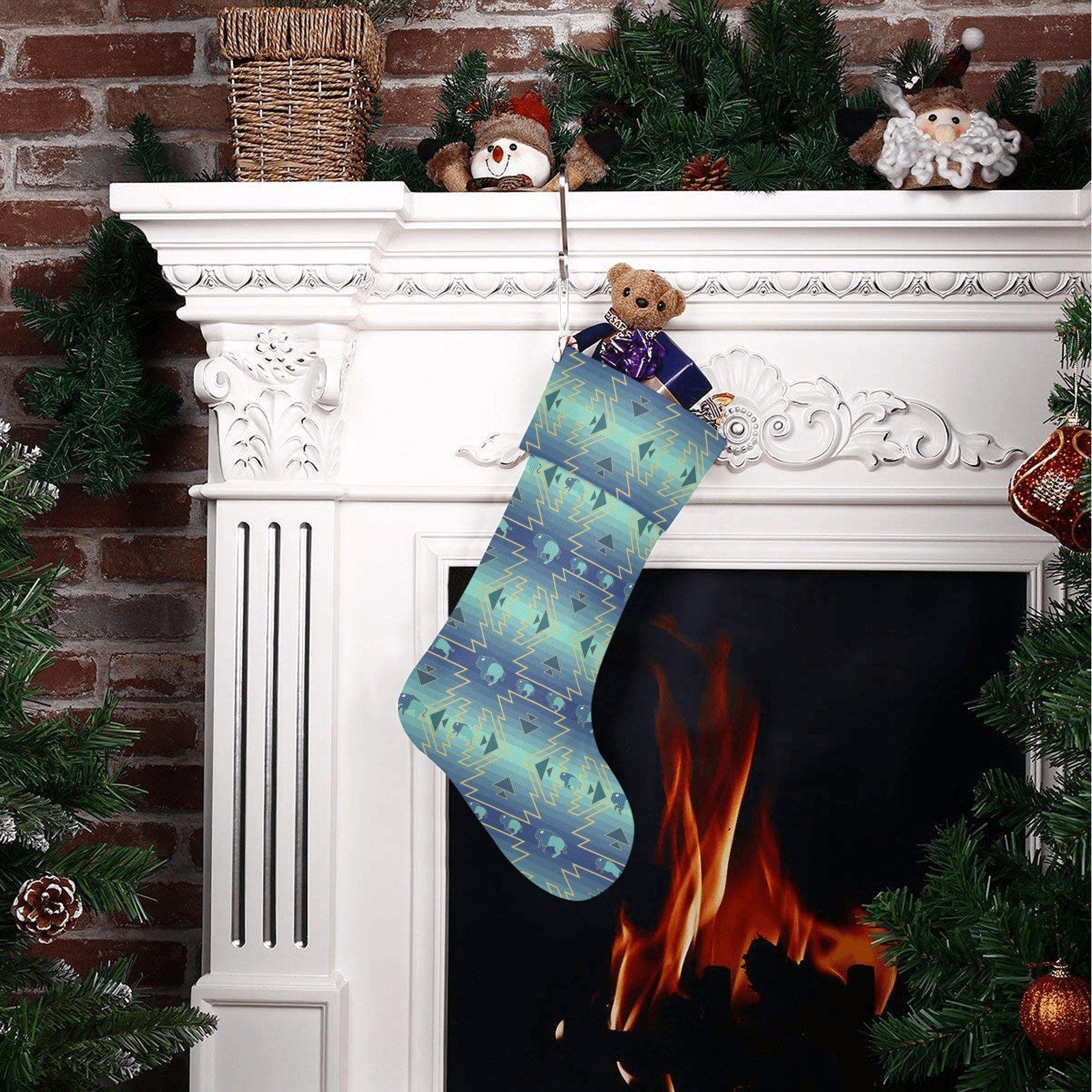 Buffalo Run Christmas Stocking holiday stocking e-joyer