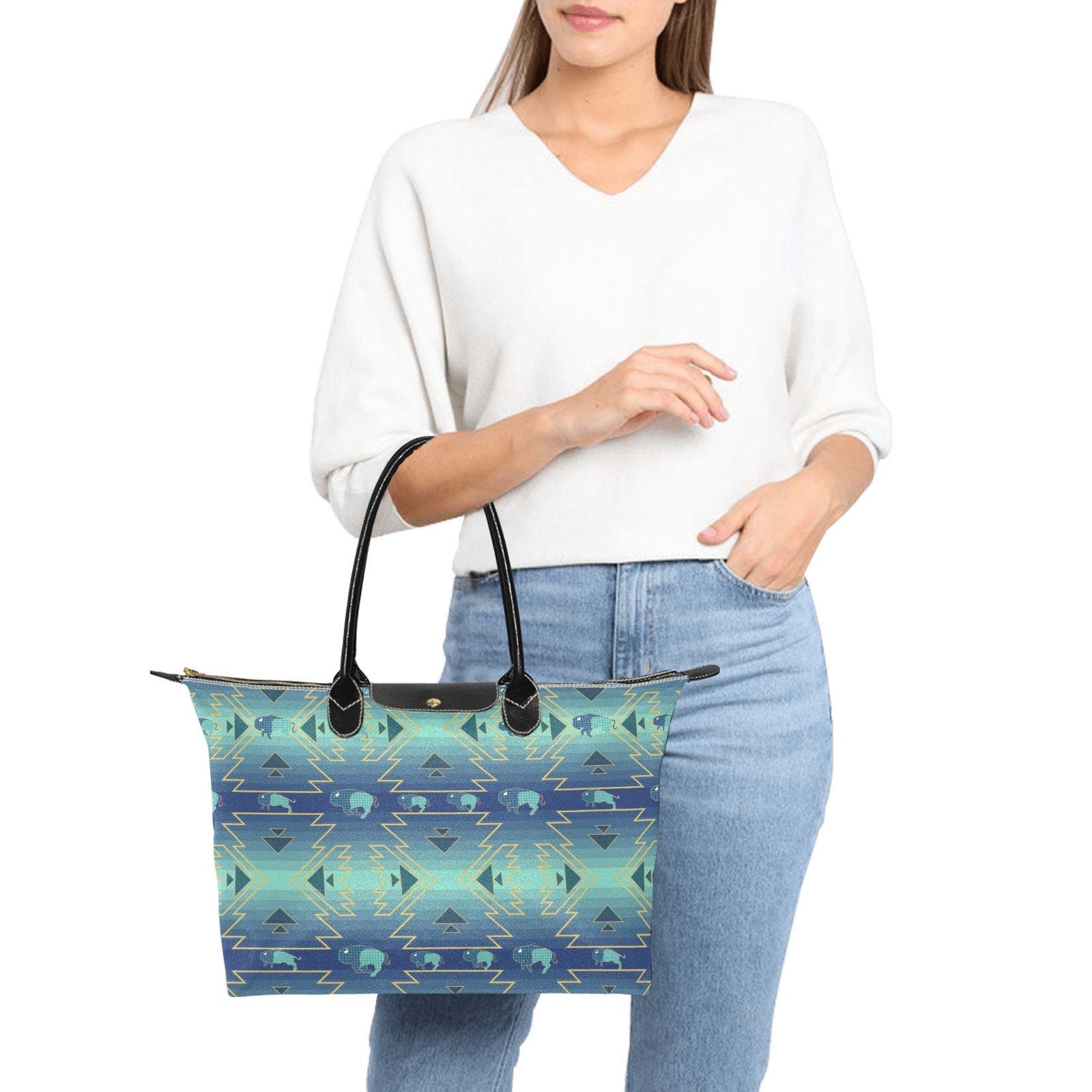 Buffalo Run Single-Shoulder Lady Handbag (Model 1714) bag e-joyer