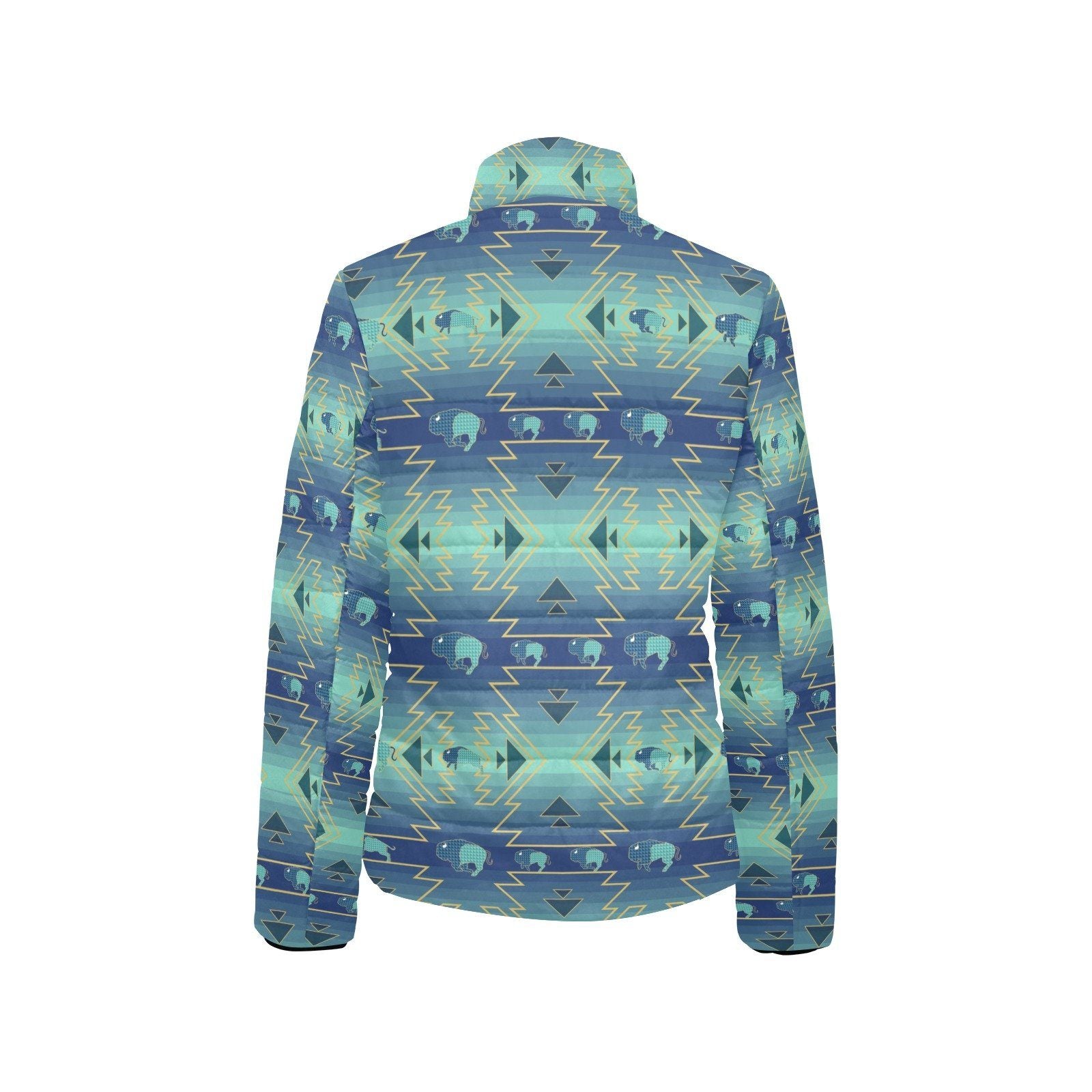 Buffalo Run Women's Stand Collar Padded Jacket (Model H41) jacket e-joyer