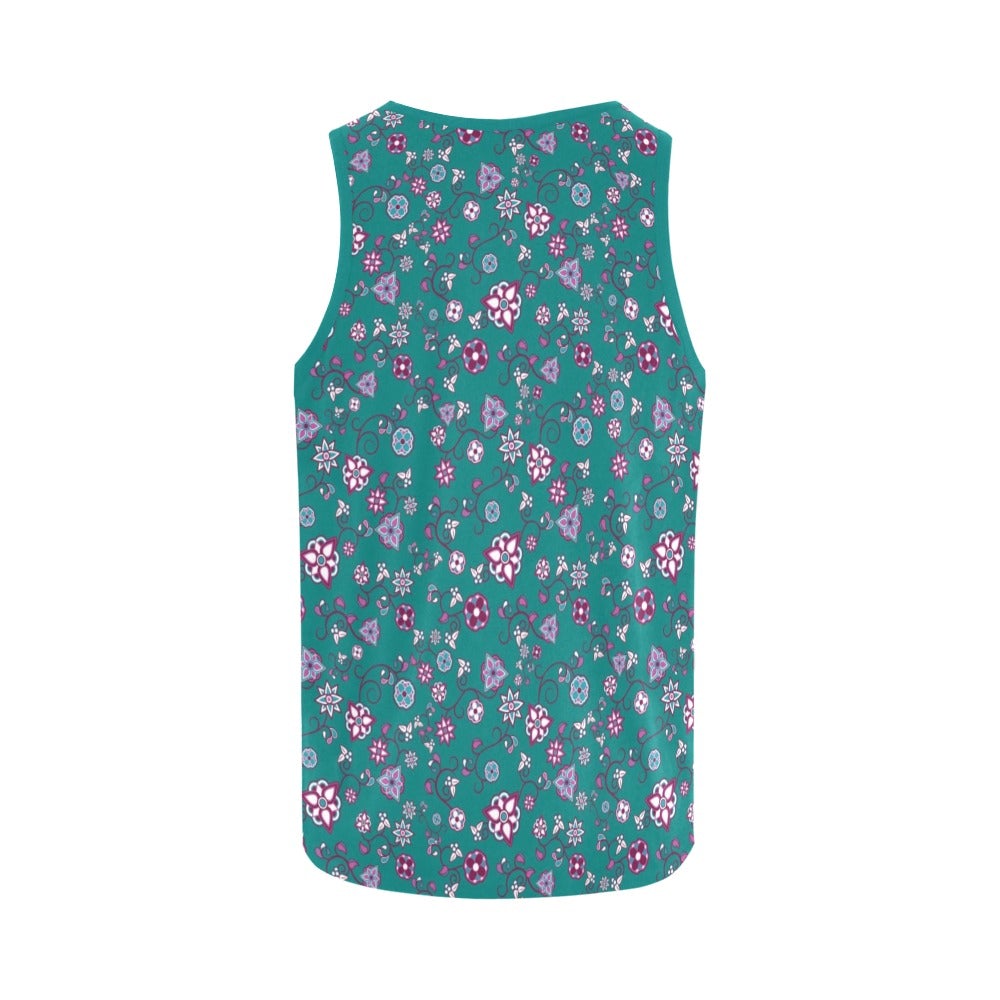 Burgundy Bloom All Over Print Tank Top for Women (Model T43) All Over Print Tank Top for Women (T43) e-joyer