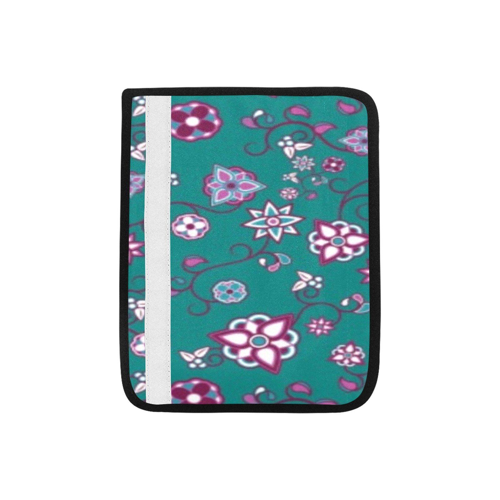 Burgundy Bloom Car Seat Belt Cover 7''x12.6'' (Pack of 2) Car Seat Belt Cover 7x12.6 (Pack of 2) e-joyer