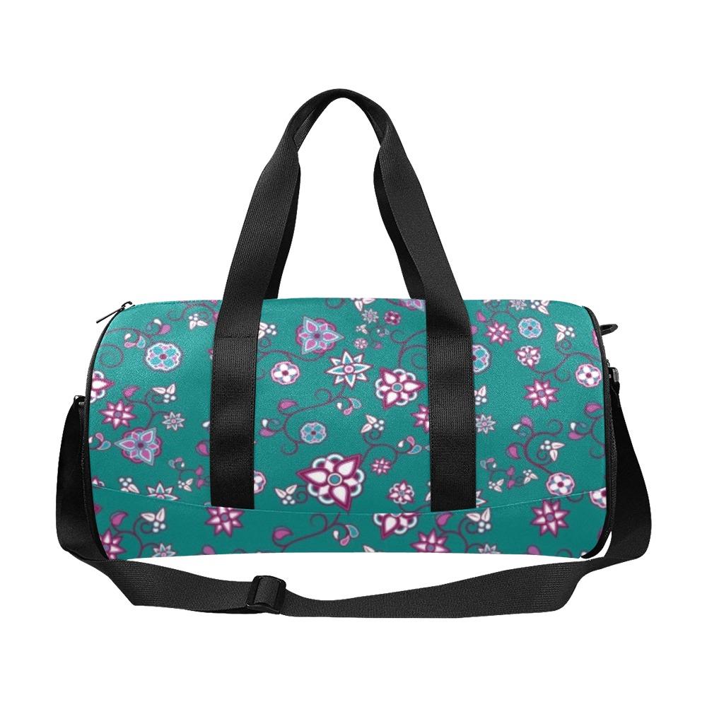 Burgundy Bloom Duffle Bag (Model 1679) Duffle Bag (1679) e-joyer