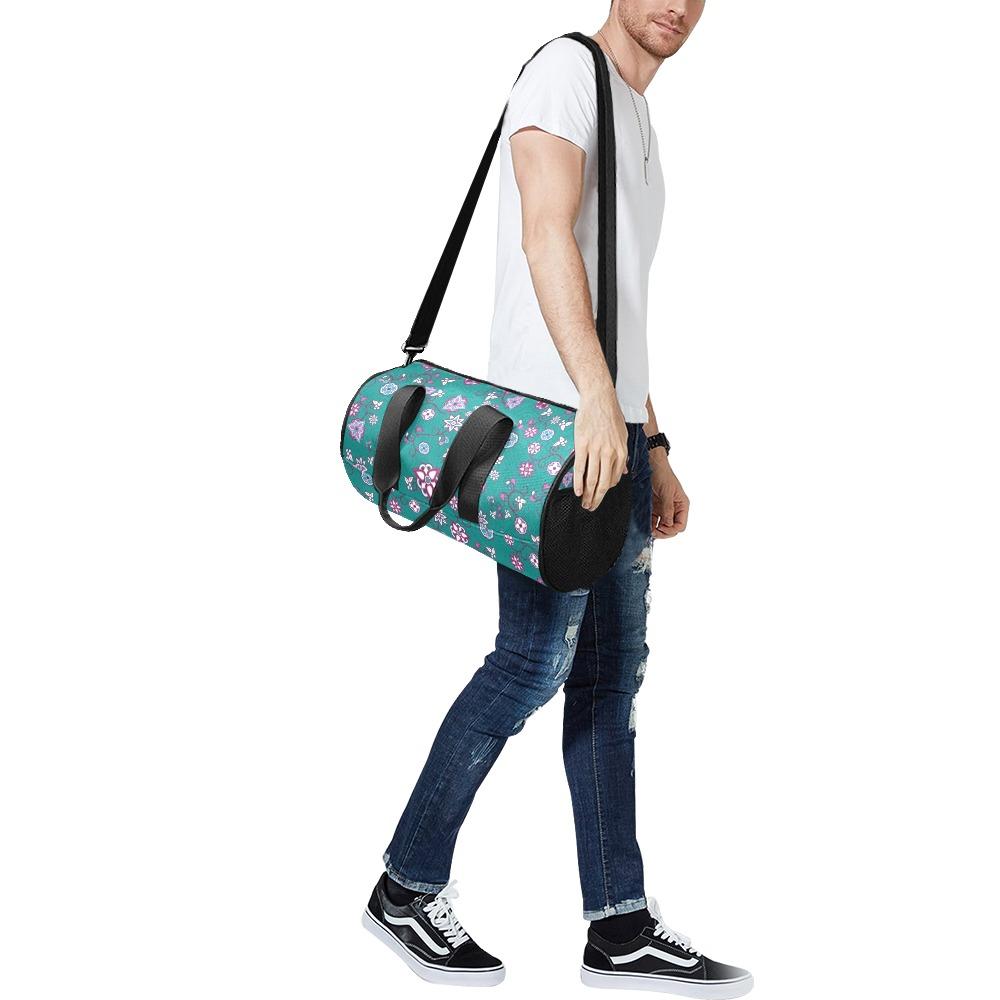 Burgundy Bloom Duffle Bag (Model 1679) Duffle Bag (1679) e-joyer