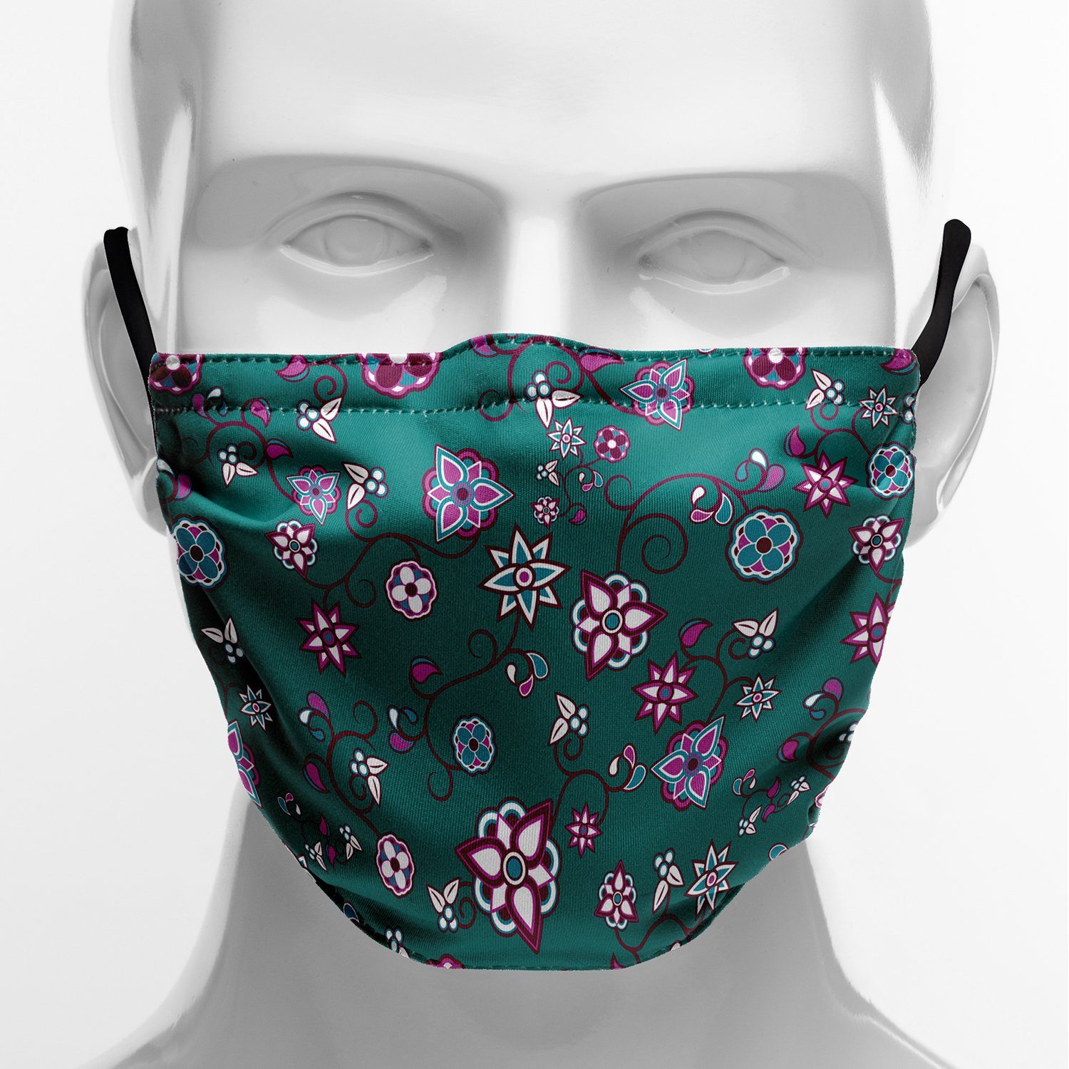 Burgundy Bloom Face Cover Herman