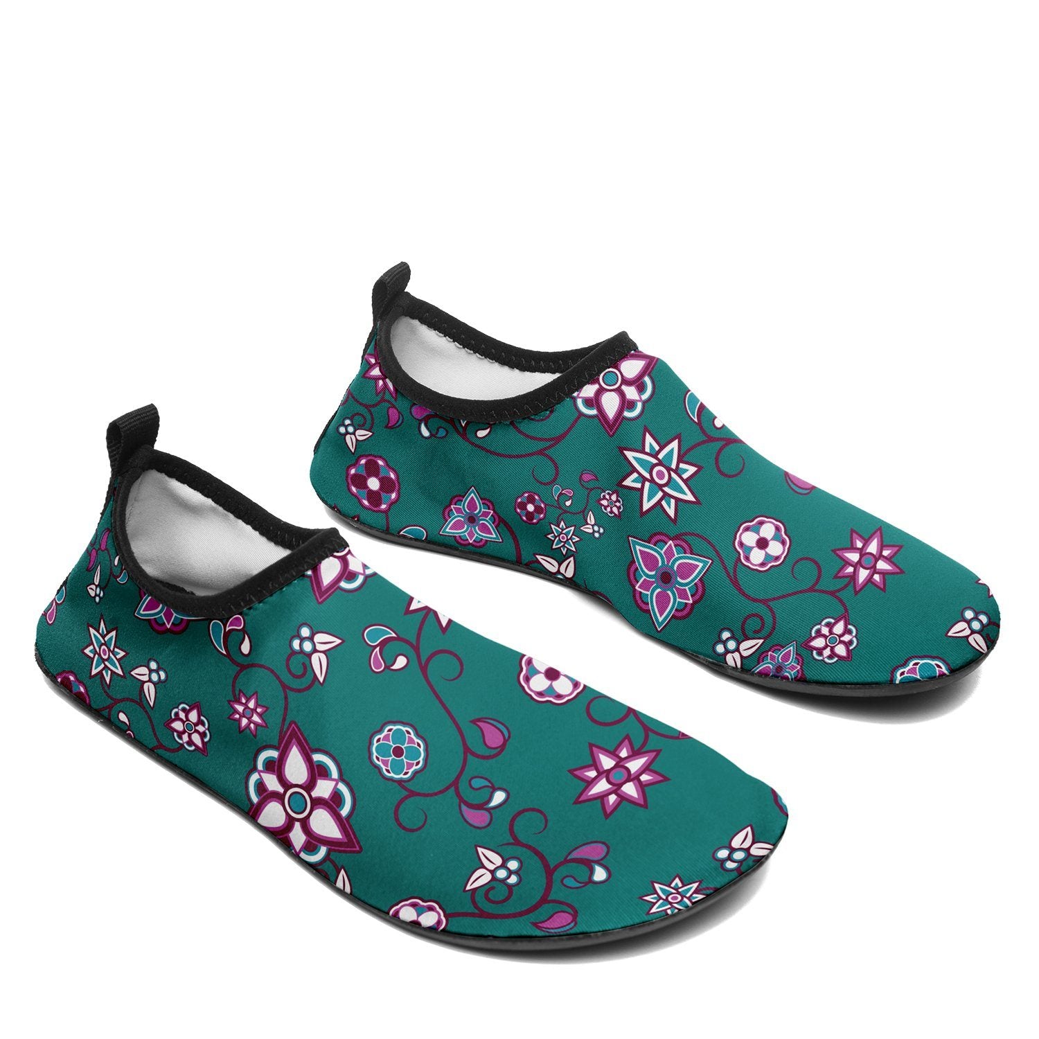 Burgundy Bloom Sockamoccs Slip On Shoes Herman