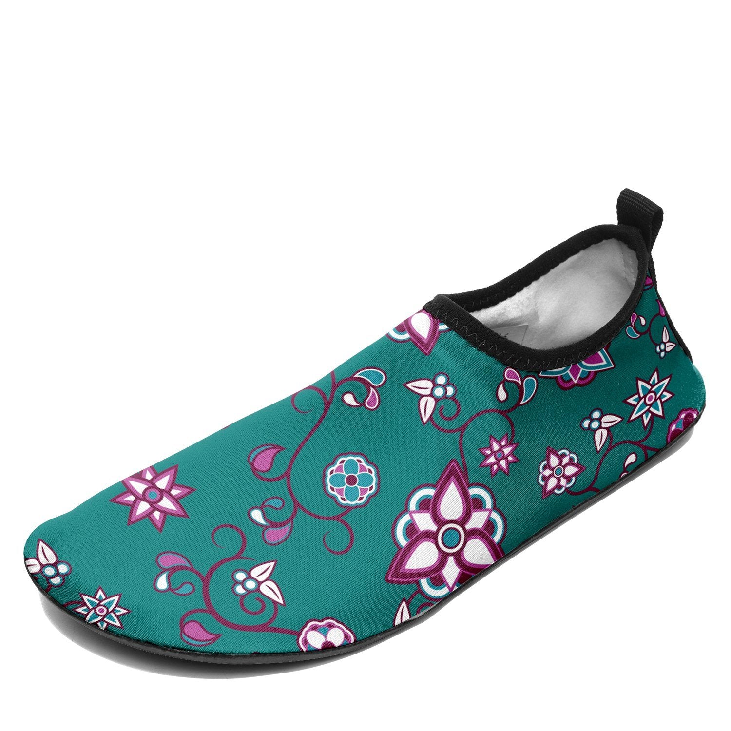 Burgundy Bloom Sockamoccs Slip On Shoes Herman