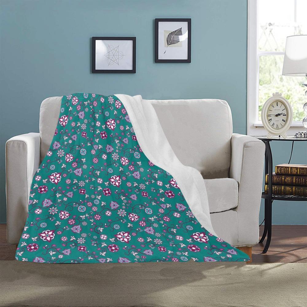 Burgundy Bloom Ultra-Soft Micro Fleece Blanket 40"x50" Ultra-Soft Blanket 40''x50'' e-joyer