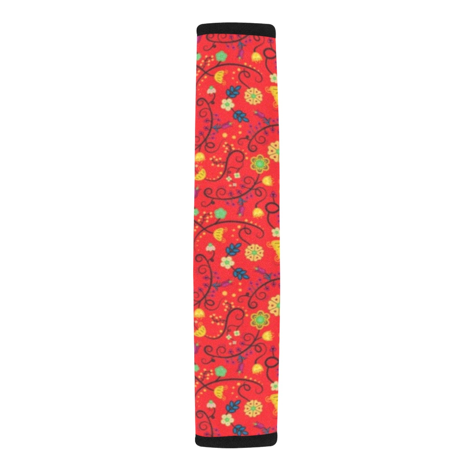 Nipin Blossom Fire Car Seat Belt Cover 7''x12.6'' (Pack of 2)