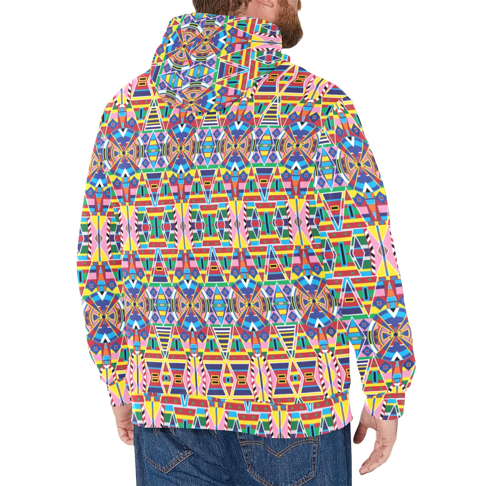 Crow Captive Men's Long Sleeve Fleece Hoodie