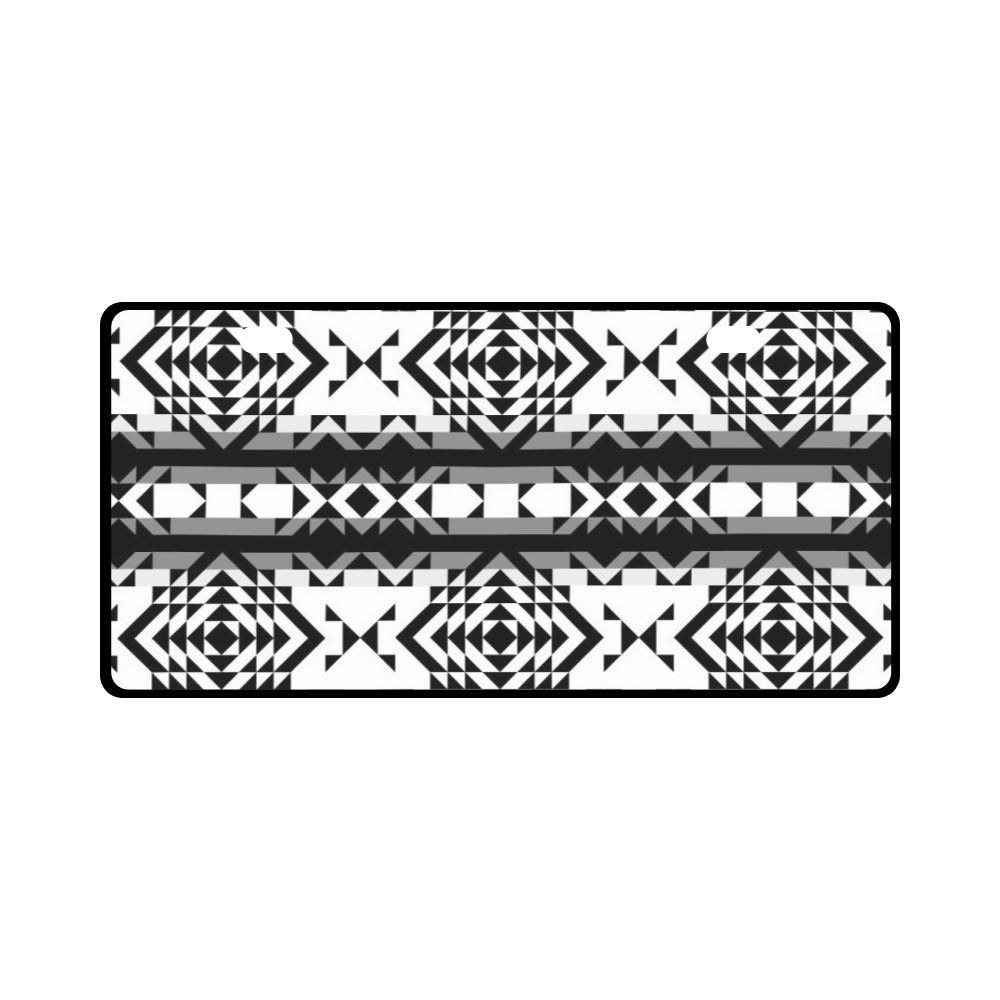 Black Rose Blizzard License Plate