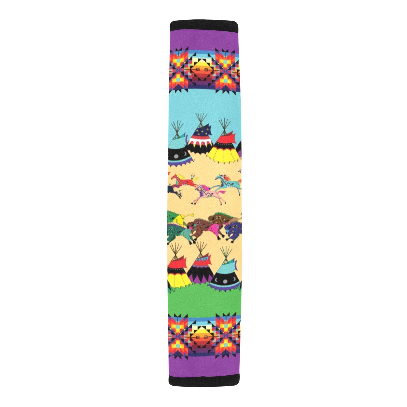 Prairie Bison Car Seat Belt Cover 7''x12.6'' (Pack of 2)