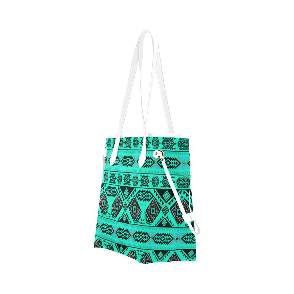 California Coast Big Seas Clover Canvas Tote Bag (Model 1661) Clover Canvas Tote Bag (1661) e-joyer