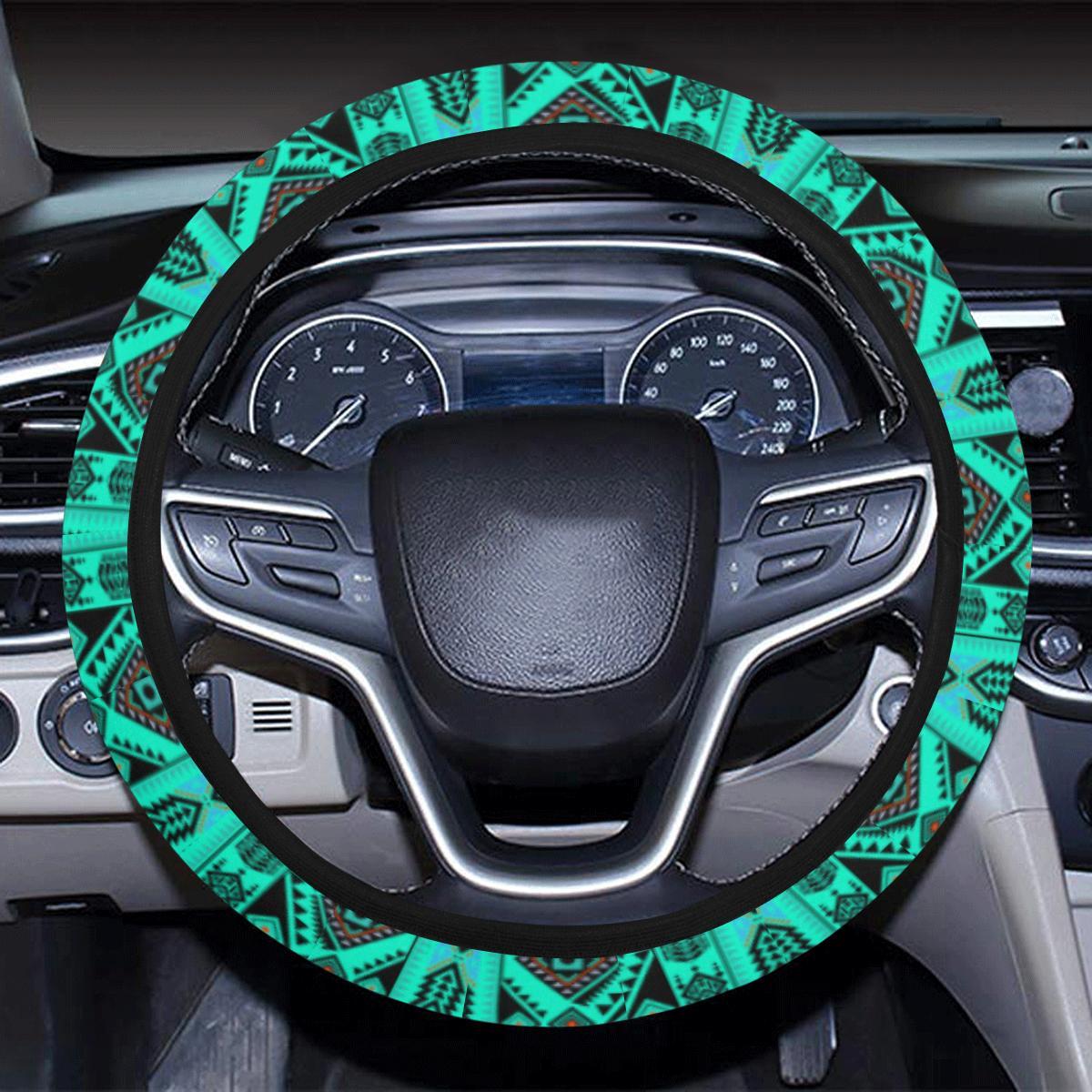 California Coast Big Seas Steering Wheel Cover with Elastic Edge Steering Wheel Cover with Elastic Edge e-joyer