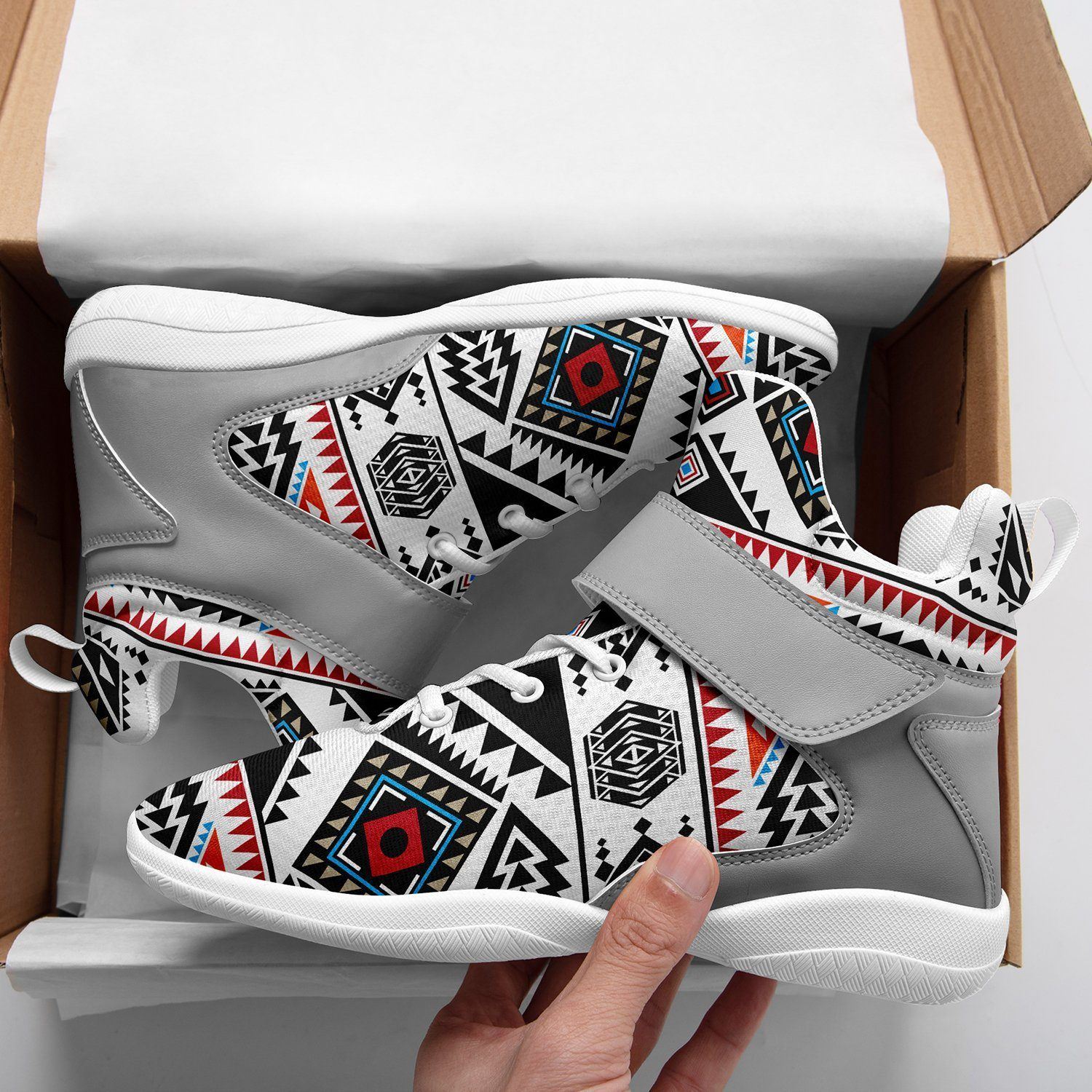 California Coast Ipottaa Basketball / Sport High Top Shoes - White Sole 49 Dzine