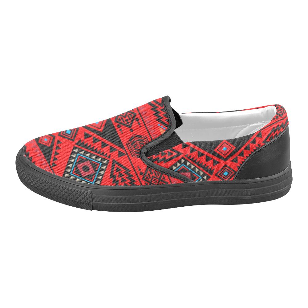 California Coast Mask Men's Unusual Slip-on Canvas Shoes (Model 019) Men's Unusual Slip-on Canvas Shoes (019) e-joyer