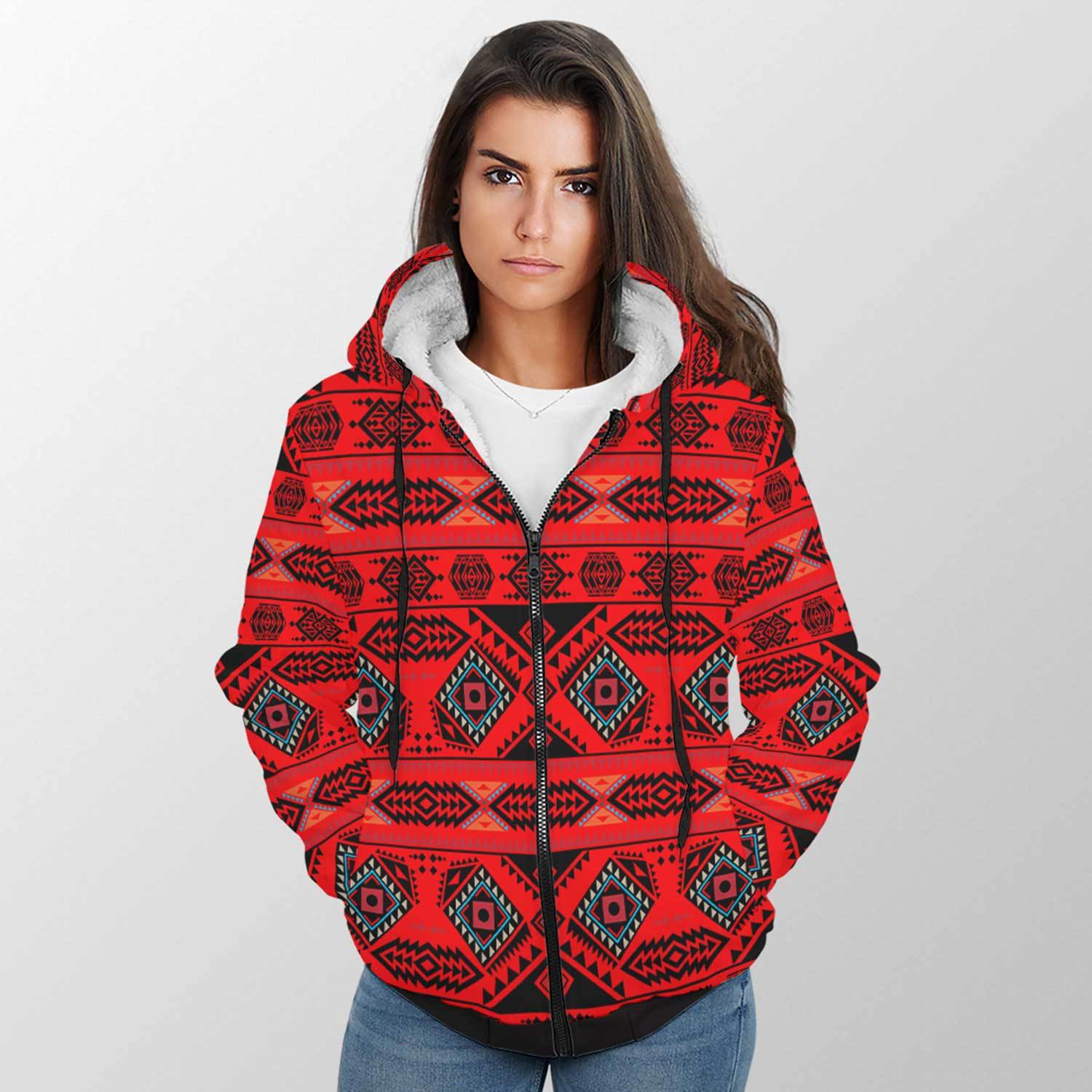 California Coast Mask Sherpa Hoodie 49 Dzine
