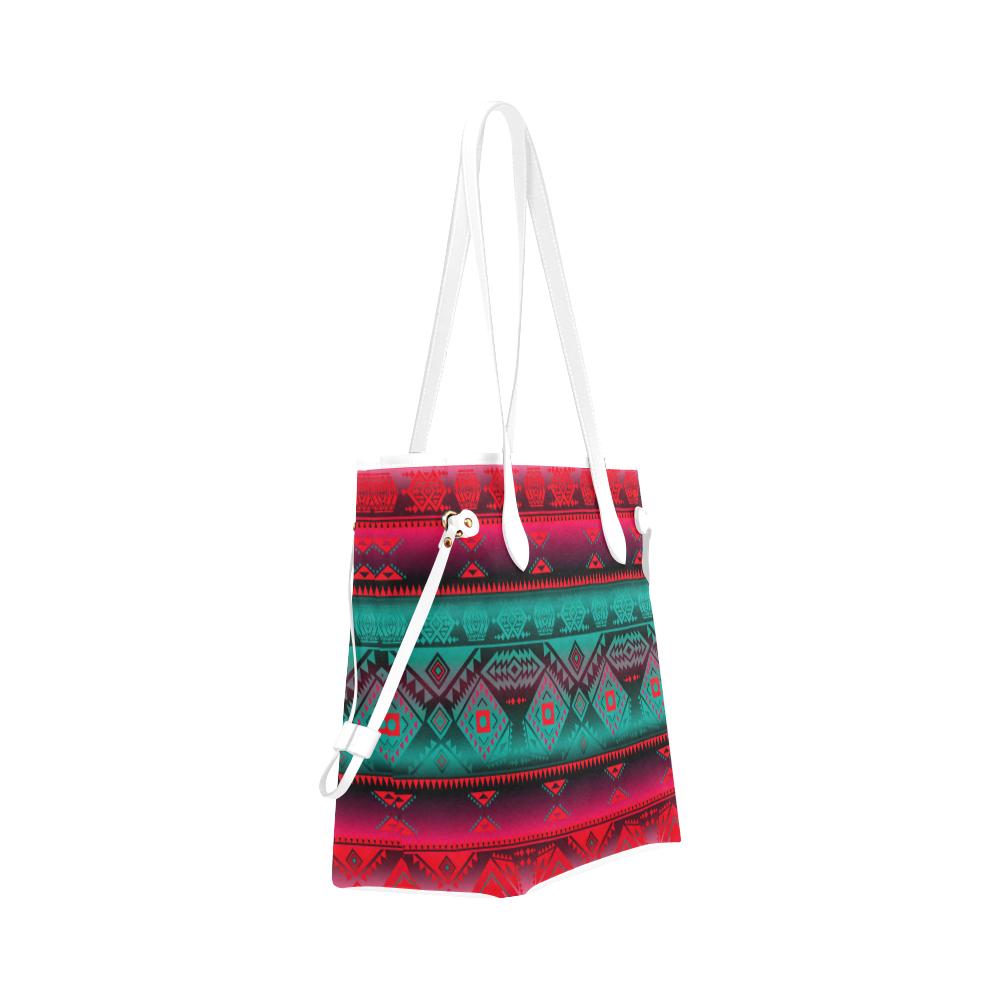California Coast Summer Gather Clover Canvas Tote Bag (Model 1661) Clover Canvas Tote Bag (1661) e-joyer