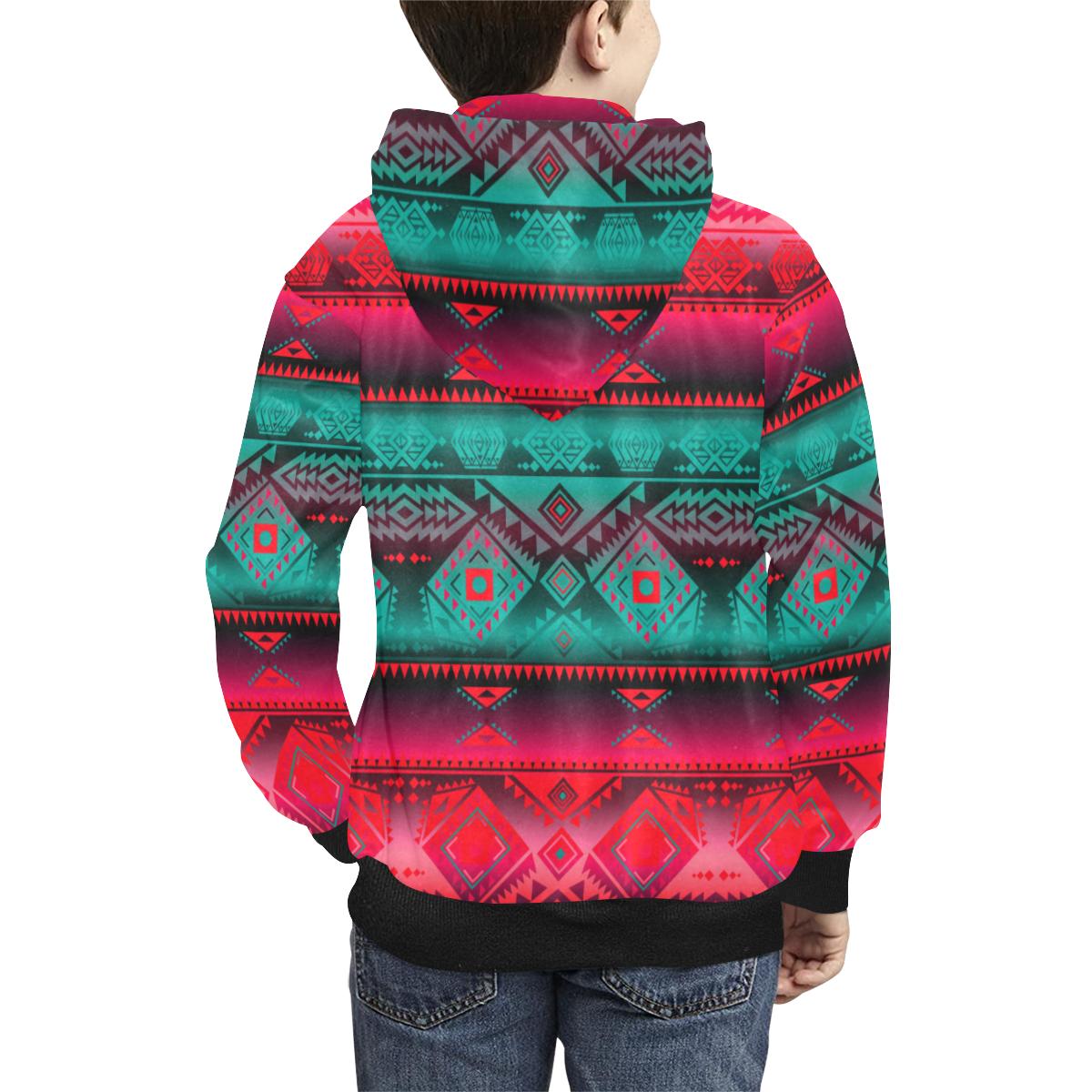 California Coast Summer Gather Kids' All Over Print Hoodie (Model H38) Kids' AOP Hoodie (H38) e-joyer