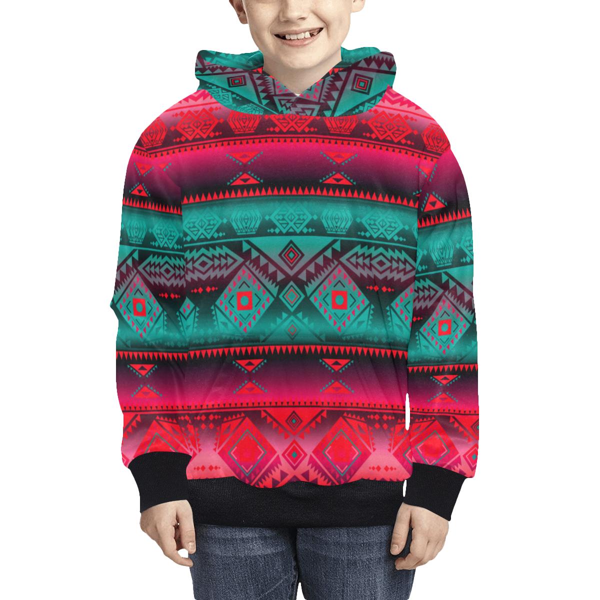 California Coast Summer Gather Kids' All Over Print Hoodie (Model H38) Kids' AOP Hoodie (H38) e-joyer