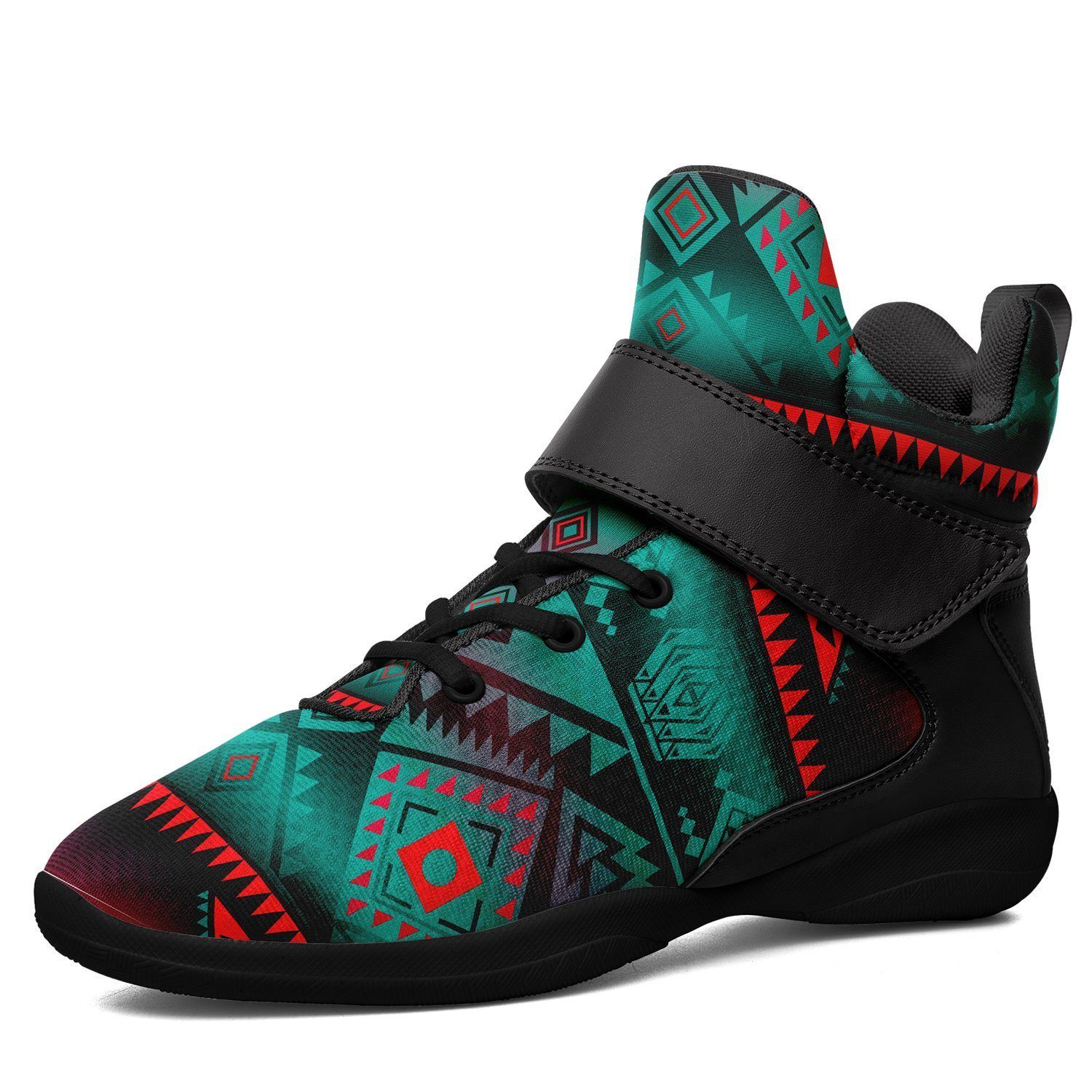California Coast Summer Gather Kid's Ipottaa Basketball / Sport High Top Shoes 49 Dzine US Women 4.5 / US Youth 3.5 / EUR 35 Black Sole with Black Strap