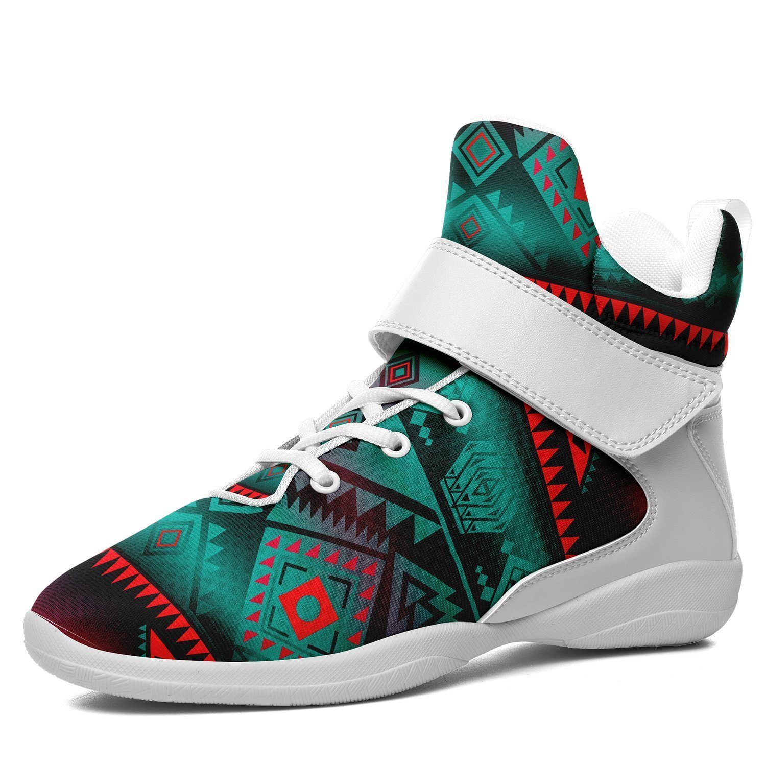 California Coast Summer Gather Kid's Ipottaa Basketball / Sport High Top Shoes 49 Dzine US Women 4.5 / US Youth 3.5 / EUR 35 White Sole with White Strap