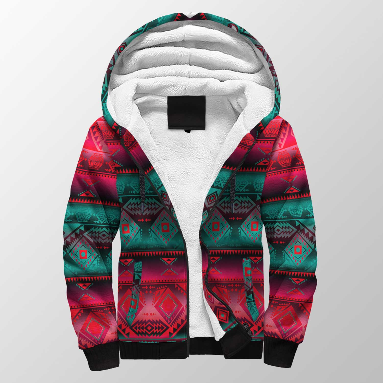 California Coast Summer Gather Sherpa Hoodie 49 Dzine