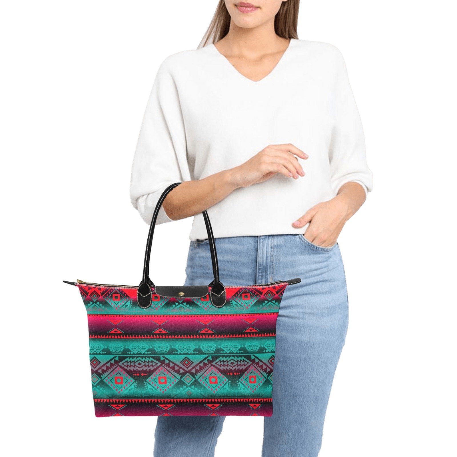 California Coast Summer Gather Single-Shoulder Lady Handbag (Model 1714) bag e-joyer