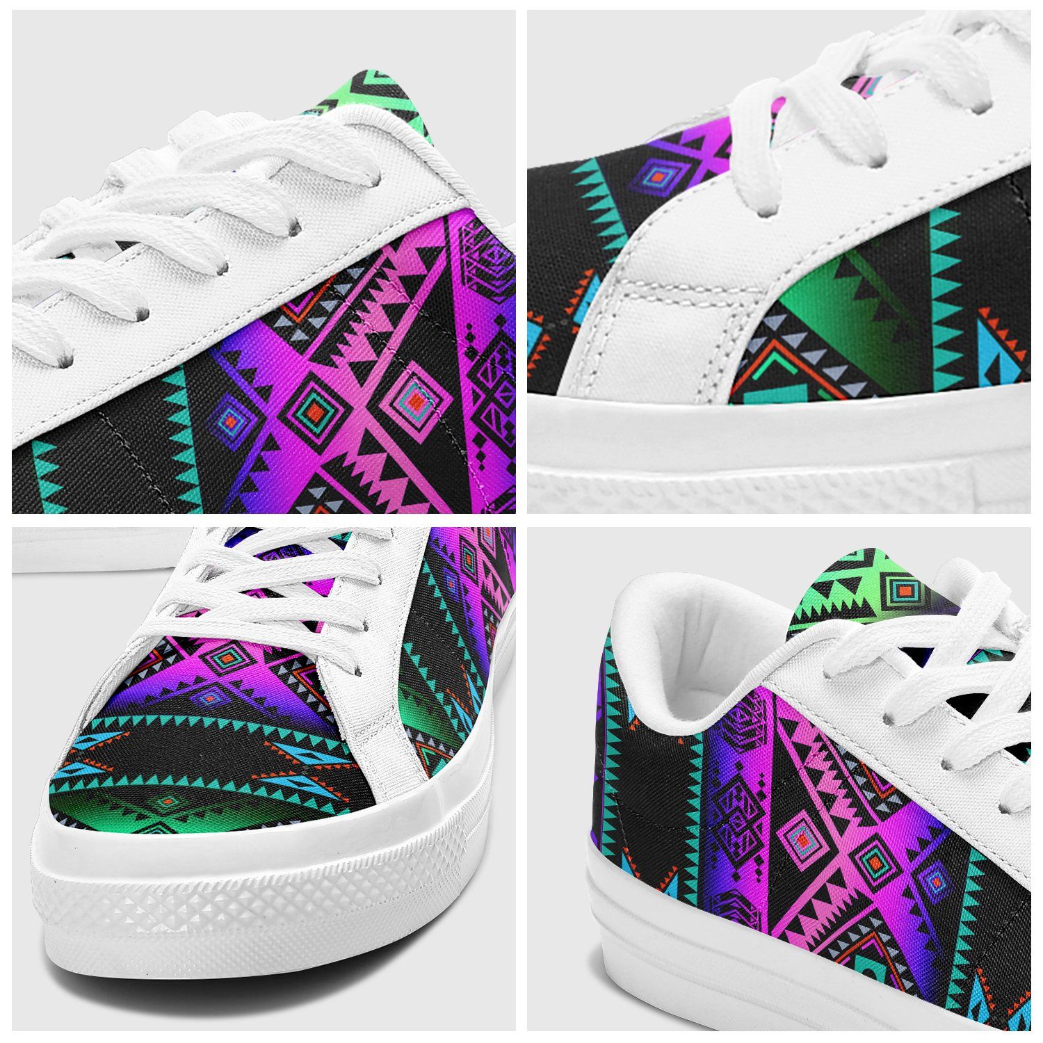 California Coast Sunrise Aapisi Low Top Canvas Shoes White Sole 49 Dzine