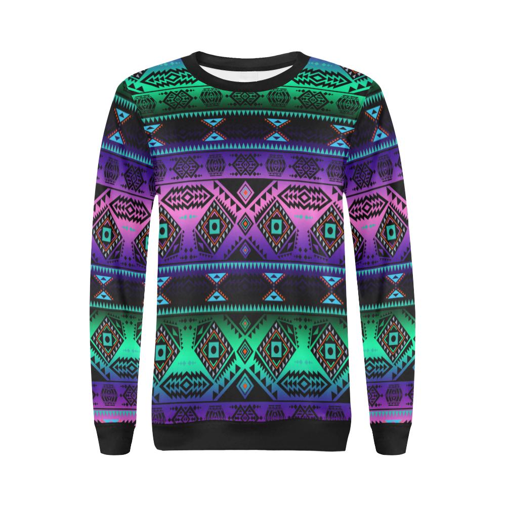 California Coast Sunrise All Over Print Crewneck Sweatshirt for Women (Model H18) Crewneck Sweatshirt for Women (H18) e-joyer