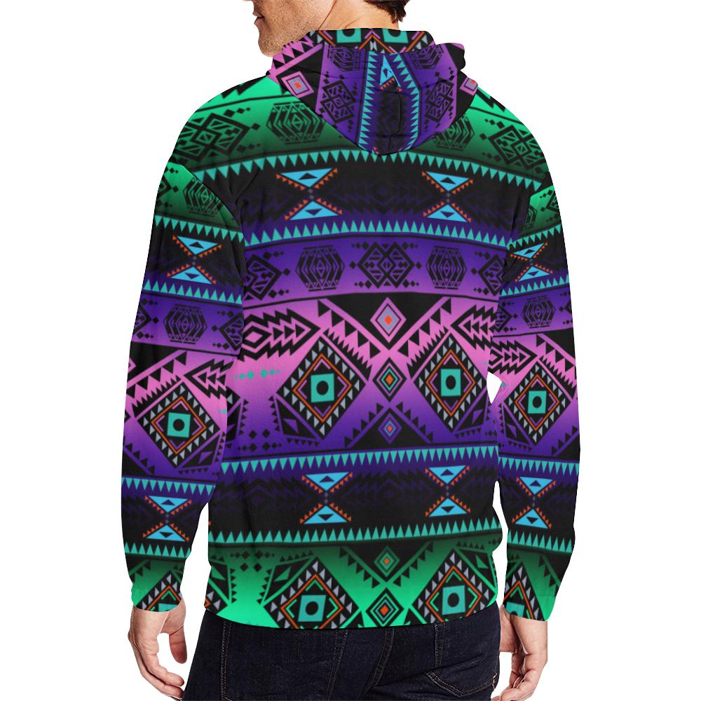 California Coast Sunrise All Over Print Full Zip Hoodie for Men (Model H14) All Over Print Full Zip Hoodie for Men (H14) e-joyer