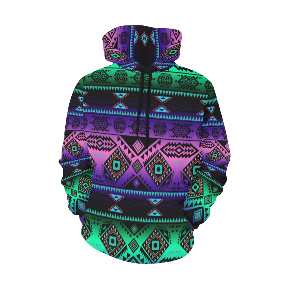 California Coast Sunrise All Over Print Hoodie for Women (USA Size) (Model H13) Hoodie e-joyer