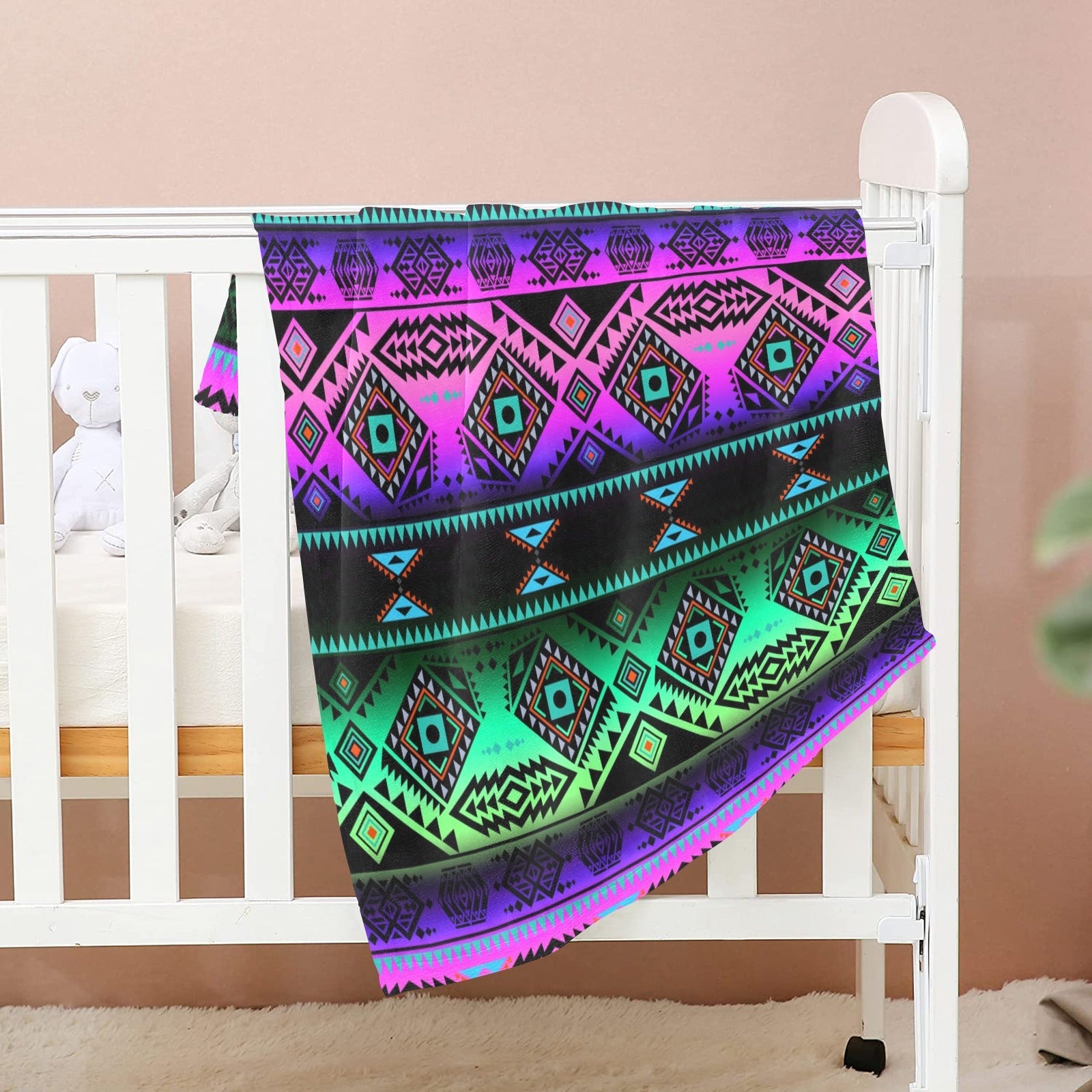 California Coast Sunrise Baby Blanket 30"x40" Baby Blanket 30"x40" e-joyer