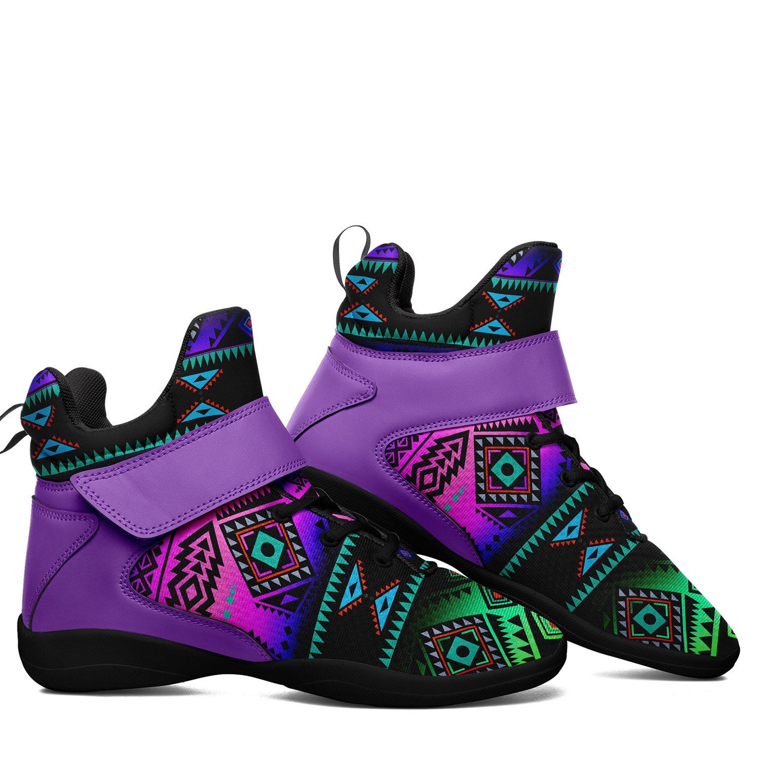 California Coast Sunrise Ipottaa Basketball / Sport High Top Shoes 49 Dzine