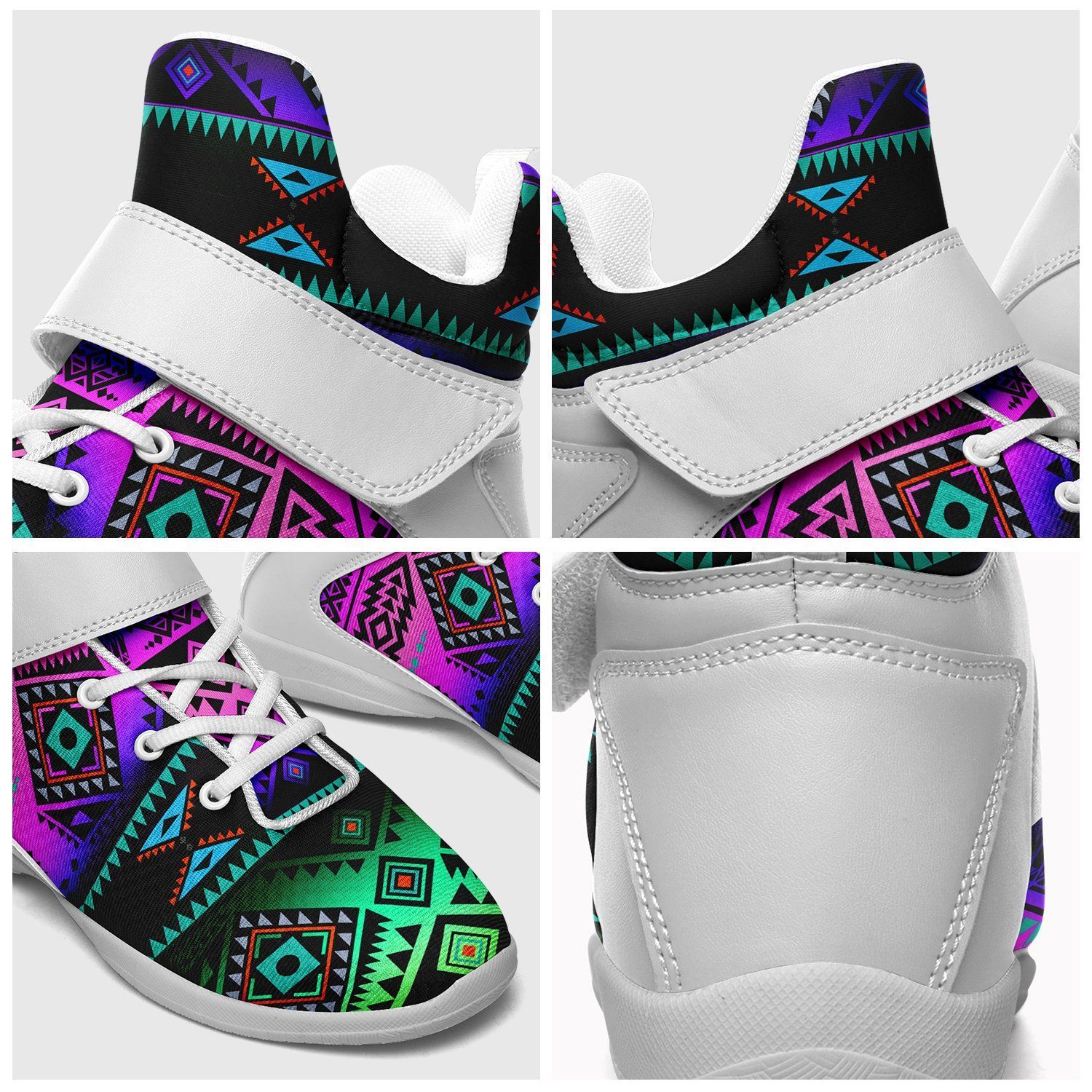 California Coast Sunrise Ipottaa Basketball / Sport High Top Shoes - White Sole 49 Dzine