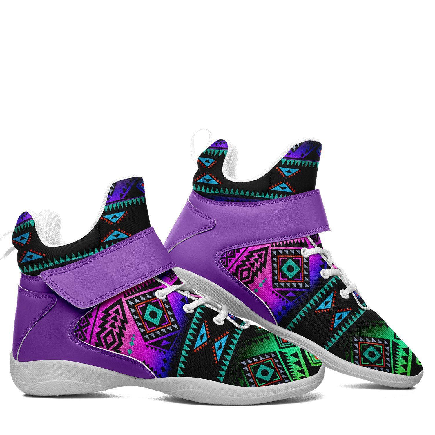 California Coast Sunrise Ipottaa Basketball / Sport High Top Shoes - White Sole 49 Dzine