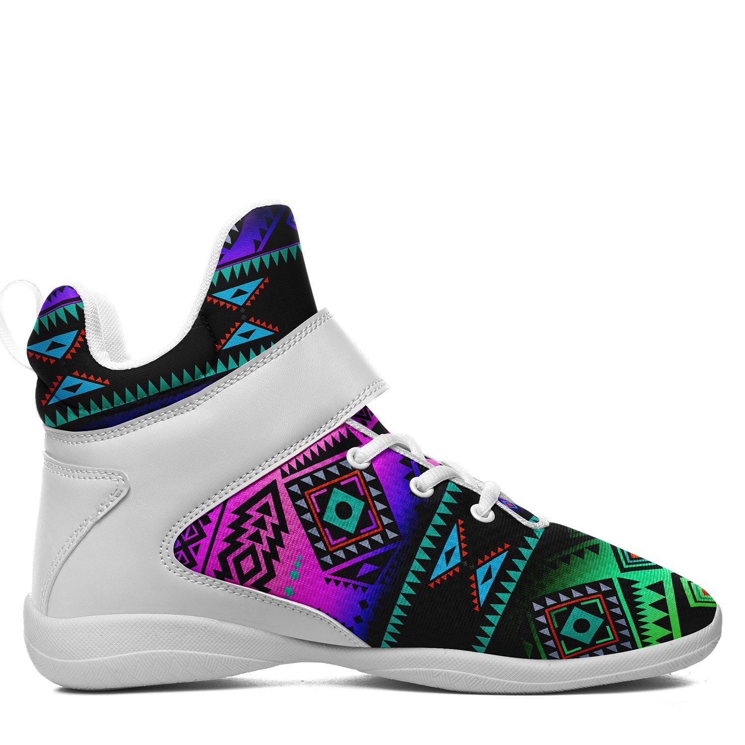 California Coast Sunrise Ipottaa Basketball / Sport High Top Shoes - White Sole 49 Dzine