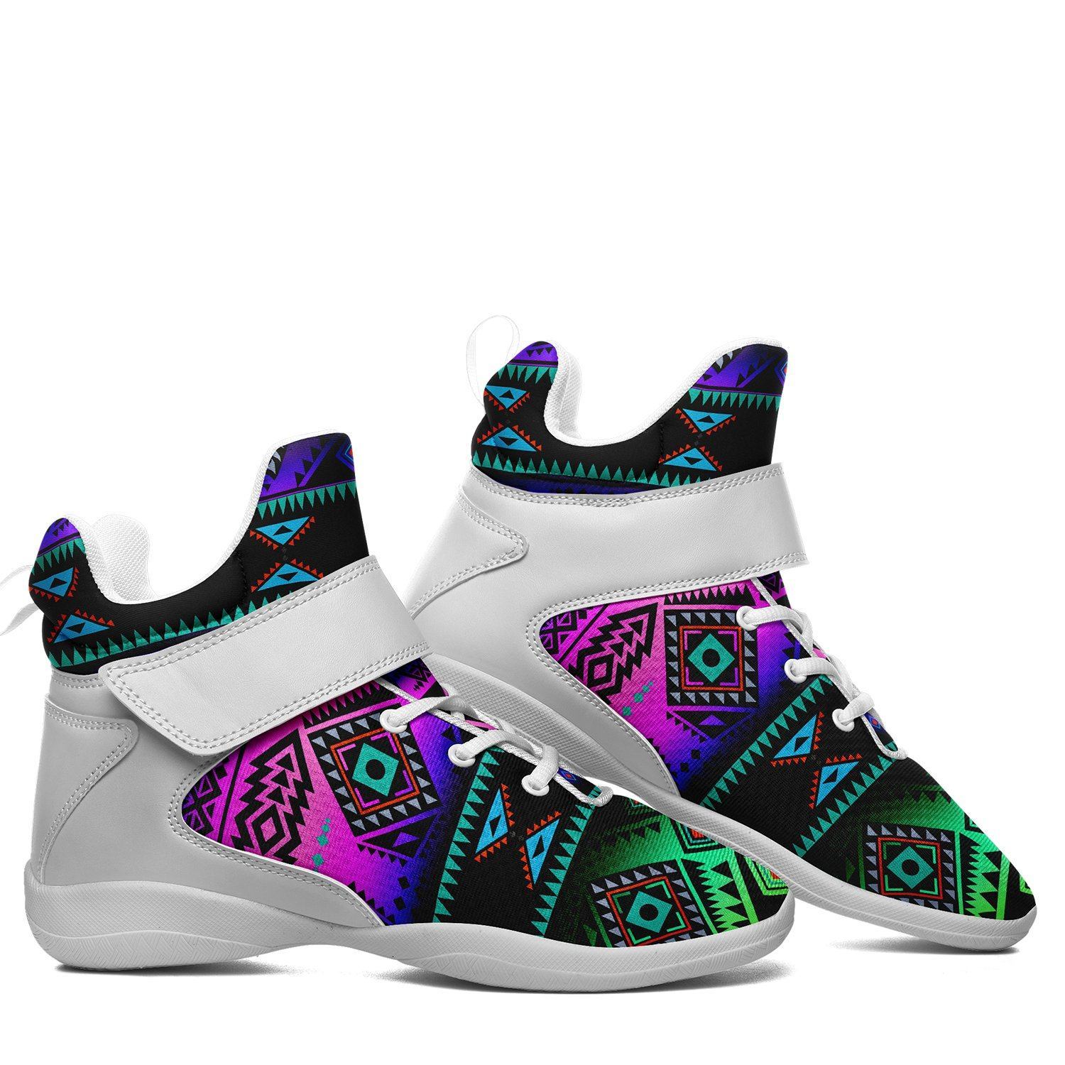 California Coast Sunrise Ipottaa Basketball / Sport High Top Shoes - White Sole 49 Dzine
