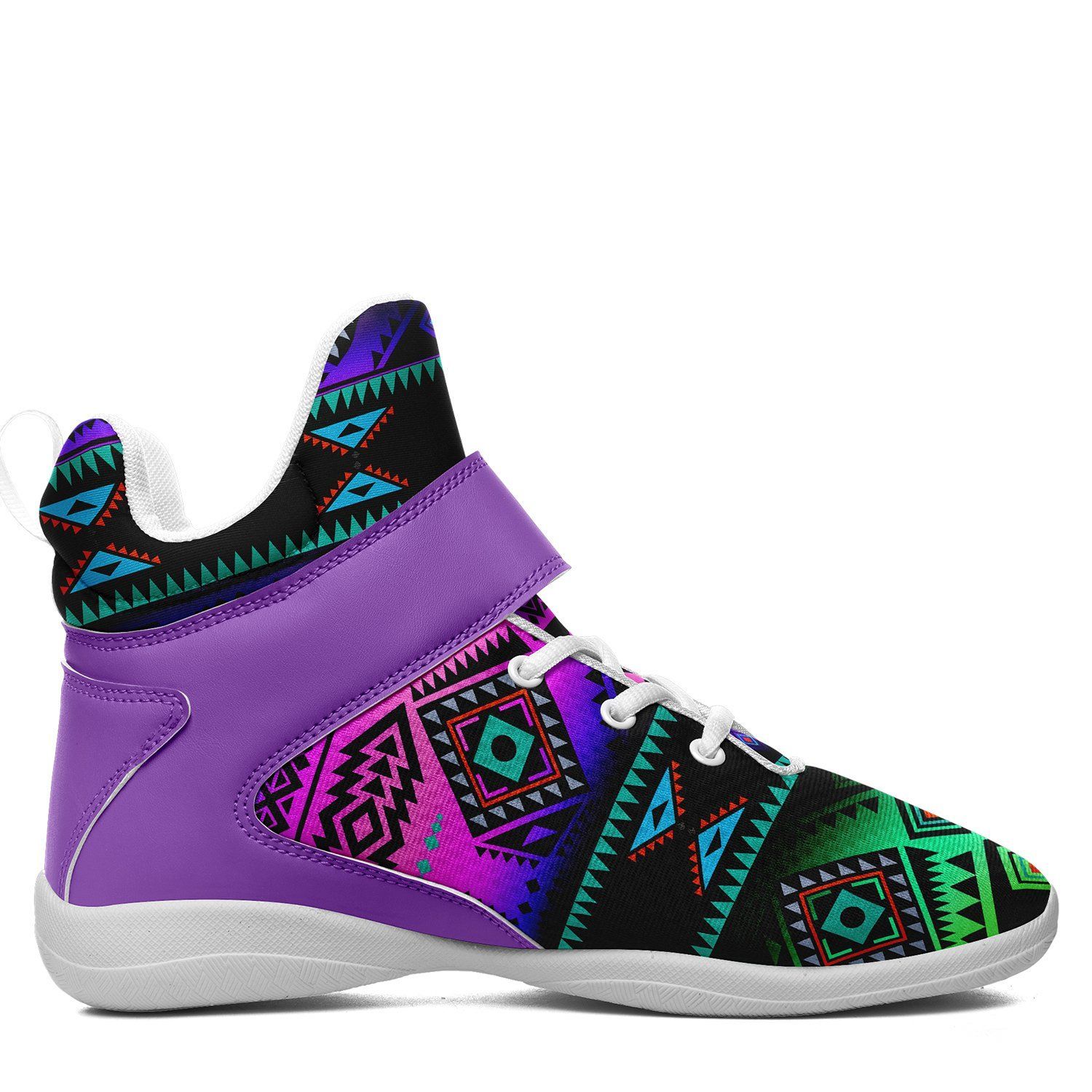 California Coast Sunrise Ipottaa Basketball / Sport High Top Shoes - White Sole 49 Dzine